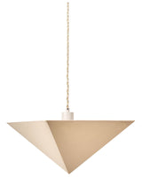 Pendant Lamp Beige Fabric Shade Iron Base Modern Style Ambient Light Living Room Bedroom Beliani