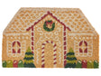 Doormat Natural Coir with Rubber Bottom 50 x 80 cm Xmas Christmas Postcard Festive Motif Anti Slip Beliani