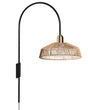 Wall Lamps Natural Paper Rope Lampshade Black Metal Base Boho Style Handmade Living Room Bedroom Beliani