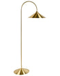 Floor Lamp Gold Metal Shade and Base Modern Style Living Room Bedroom Beliani