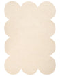 Area Rug Beige Wool Irregular Shape 160 x 230 cm Modern Style Living Room Beliani