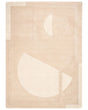 Area Rug Beige Wool Rectangular Shape Geometric Pattern 160 x 230 cm MOdern Style Living Room Beliani