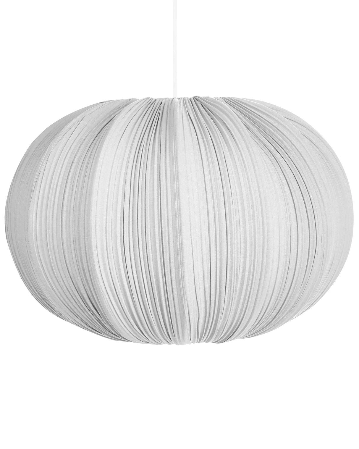 Pendant Hanging Lamp Grey Fabric Cotton Shade Modern Design Living Room Light Beliani