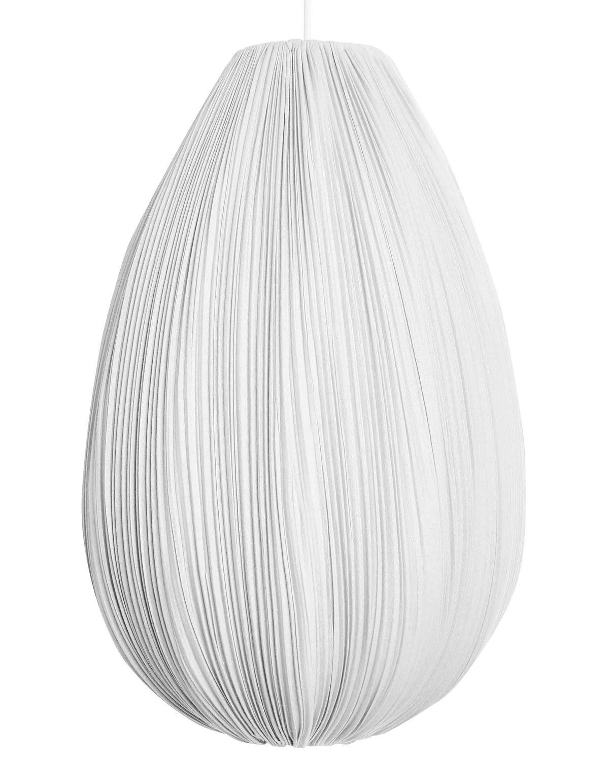 Pendant Hanging Lamp Grey Fabric Cotton Shade Modern Design Living Room Light Beliani
