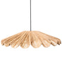 Boho Pendant Lamp Rattan Raffia Natural Hand-Woven Ceiling Light Dining Room Hallway Living Room Beliani