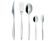 Cutlery Set Silver Stainless Steel 30 Pieces for Every Occasion Knife Spoon Fork Teaspoon Cake Fork Modern Design Beliani