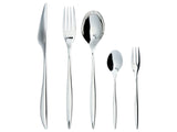 Cutlery Set Silver Stainless Steel 30 Pieces for Every Occasion Knife Spoon Fork Teaspoon Cake Fork Modern Design Beliani