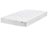 Double Sided Mattress White Fabric EU Small Double Size Medium Hard Beliani