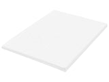 Mattress Topper White PU Foam Polyester Cover EU Small Double Size Comfort Layer Pad Beliani