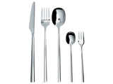 Cutlery Set Silver Stainless Steel 30 Pieces for Every Occasion Knife Spoon Fork Teaspoon Cake Fork Modern Design Beliani