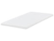 Mattress Topper White Memory Foam Polyester Cover EU Small Double Size Comfort Layer Pad Beliani