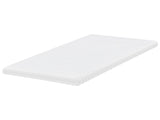 Mattress Topper White Memory Foam Polyester Cover EU Small Double Size Comfort Layer Pad Beliani