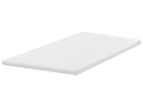 Mattress Topper White Latex Foam Polyester Cover EU Small Double Size Comfort Layer Pad Beliani