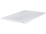 Mattress Topper White Gel Foam Polyester Cover EU Small Double Size Comfort Layer Pad Beliani