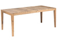 Garden Dining Table Light Brown Certified Acacia Wood 180 x 90 cm Rectangular Top Rustic Style Outdoor Beliani