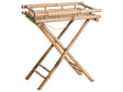 Bathroom Side Table Natural Bamboo Folding Tray Decorative Modern Scandinavian Style Beliani