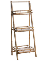 Shelving Unit Natural Bamboo Bathroom Storage 3 Shelves Folding Decorative Modern Scandinavian Style Beliani