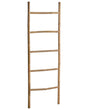 Towel Rack Natural Bamboo Wood Clothes Ladder Stand Bathroom Storage 5 Rungs Decorative Modern Scandinavian Style Beliani