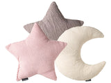 Set of 3 Scatter Cushions Multicolour Corduroy Kids Pillows 35 x 30 cm 35 x 35 cm Decoration Accessory Kids Room Beliani