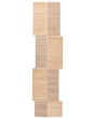 Runner Rug Beige Jute 80 x 300 cm Asymmetrical Braided Rustic Style Hallway Bedroom Beliani
