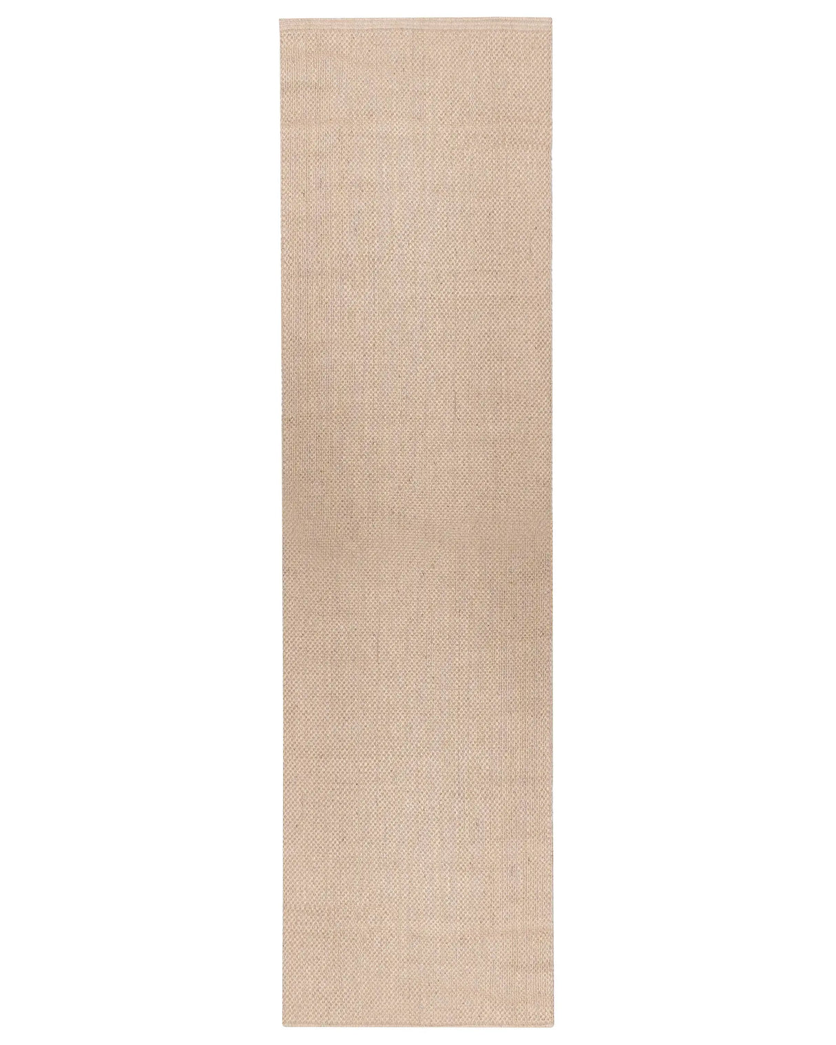 Runner Rug Light Beige Jute 80 x 300 cm Rectangular Braided Rustic Style Hallway Bedroom Beliani