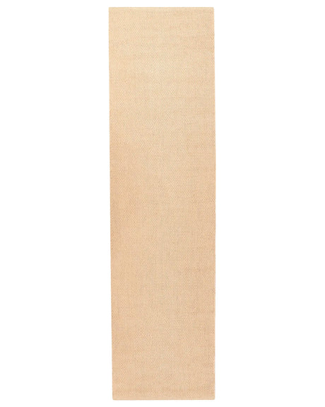 Runner Rug Beige Jute 80 x 300 cm Rectangular Braided Rustic Style Hallway Bedroom Beliani