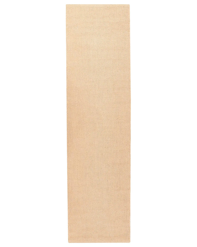 Runner Rug Beige Jute 80 x 300 cm Rectangular Braided Rustic Style Hallway Bedroom Beliani