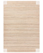 Area Rug Light Beige Jute 160 x 230 cm Rectangular Woven Rustic Style Living Room Bedroom Beliani