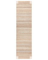 Runner Rug Light Beige Jute 80 x 300 cm Rectangular Woven Rustic Style Hallway Bedroom Beliani