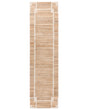 Runner Rug Light Beige Jute 80 x 300 cm with Pattern Rectangular Woven Rustic Style Living Room Bedroom Beliani