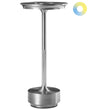 Wireless Table Lamp Silver Metal Indoor Outdoor with USB C Port Rechargeable Beliani