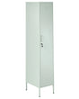 Metal Storage Cabinet Mint Green Metal Locker with 5 Shelves and Rail Modern Home Office Beliani