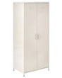 Home Office Storage Cabinet Light Beige Steel 2 Doors 4 Shelves Industrial Design Beliani