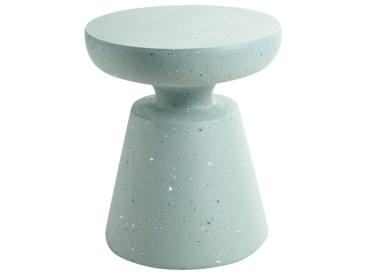 Accent Side Table Green with Terrazzo Effect Magnesium Oxide Fiberglass  45 cm UV Stain Rust Water Wind Resistant Modern Outdoor Living Room Beliani