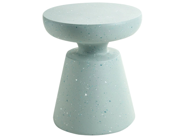 Accent Side Table Green with Terrazzo Effect Magnesium Oxide Fiberglass  45 cm UV Stain Rust Water Wind Resistant Modern Outdoor Living Room Beliani