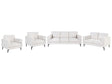 Living Room Set Light Beige Fabric Upholstery Iron Legs 2 Seater 3 Seater 2 Armchairs Minimalistic Mid Cenutry Modern Style Beliani