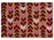 Doormat Natural Coir PVC Backing Anti-Slip 40 x 60 cm Embossed Heart Motif Print Modern Indoor Decoration Beliani