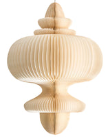 Pendant Hanging Lamp Beige Paper Shade Modern Design Living Room Light Beliani