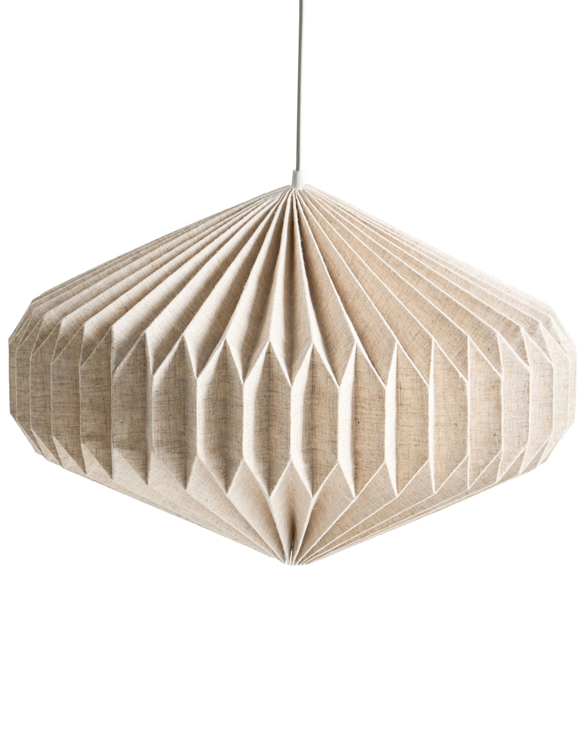 Pendant Hanging Lamp Beige Fabric Shade Modern Design Living Room Light Beliani