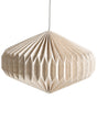 Pendant Hanging Lamp Beige Fabric Shade Modern Design Living Room Light Beliani