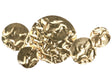 Wall Decor Gold Iron Hanging Vertical &amp; Horizontal Wall Accent Piece Metallic Glam Beliani