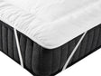 Mattress Topper White Microfibre EU Small Double Size 120 x 200 cm Machine Washable 4 cm Depth Beliani