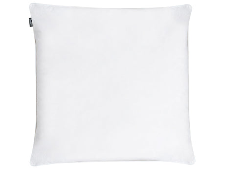 Bed Pillow White Cotton Duck Down and Feathers 80 x 80 cm Medium Soft Beliani