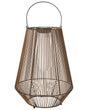Solar Lantern Natural Synthetic Material LED In &amp; Outdoor Decoration Energy-Efficient Rustic Boho Beliani