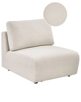Chair Module Off White Boucle 1 Seat Modern Style Beliani