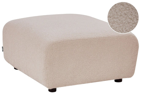 Ottoman Beige Boucle Living Room Modern Beliani