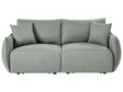 Modular 2 Seater Sofa Green Fabric Upholstery Two Piece Sectional Sofa Modern Minimalistic Style Living Room Beliani