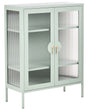 Storage Unit Mint Green Steel Metal Office Cabinet Shelves Leg Caps Industrial Design Living Room Home Office Furniture Beliani