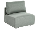 Chair Module Green Fabric 1 Seat Armchair Modern Style Living Room Beliani