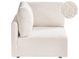 Right-Hand Corner Module Off-White Boucle Upholstery 1-Seat Sofa Section Modern Style Living Room Beliani